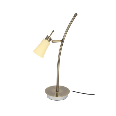 Tischleuchte 1xG9 55cm Patina/weiß Kroton 33-88942