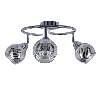 Plafoniera spirala 3X10W E14 LED crom FORT 98-62833