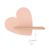 Applique LED 5W lampe enfant étagère coeur rose Coeur Candellux 21-84569