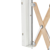 Applique blanc chrome / bois réglable 40W E27 Mito Candellux 21-75437