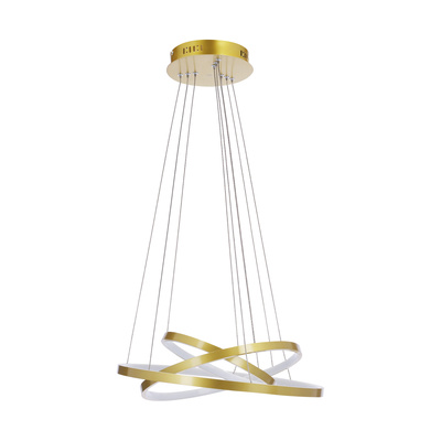 Lampa wisząca LED 60W 50cm złota LUNE 33-76397