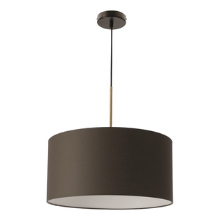 VANTI lampa wisząca sufitowa 1x40W E27 czarna oprawa abażur grafitowy nowoczesna elegancka do salonu sypialni kuchni jadalni minimalistyczna