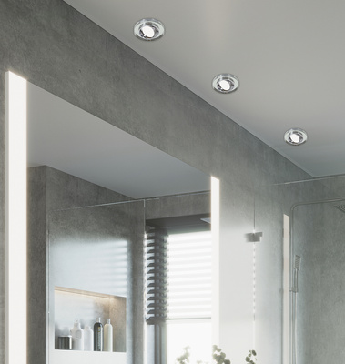 Plafonnier Oeillet Candellux Ssu-15 Ch/Wh Mr16 Chrome