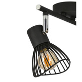 Applique bande 2xE14 39cm noir FLY 92-61898