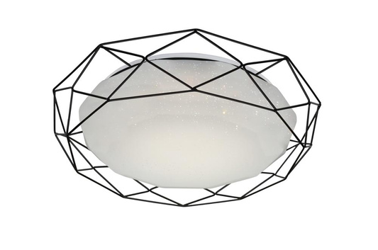 Plafonnier plafond 16W LED 3000K noir SVEN 98-66244