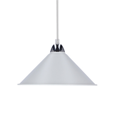 Avola Lampa Wisząca Chromowy 26 1X60W E27 Klosz Biały
