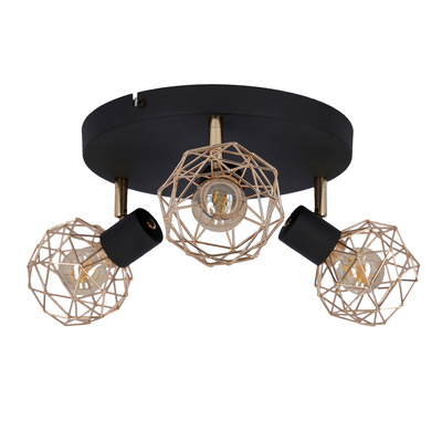 Plafoniera Acrobat 98-22233 cu abajur din cupru negru