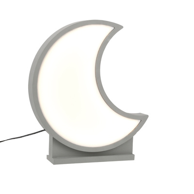 LAMPE DE TABLE LED MOON POUR ENFANTS IQ KIDS GRIS