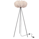Floor lamp CAFEE with beige frappe shade 52 cm standing lamp in Scandinavian style E27