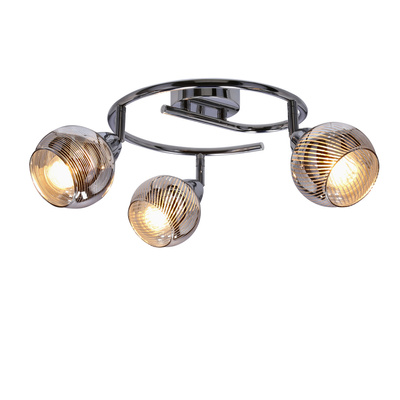 Plafonnier spirale 3X10W E14 LED chrome FORT 98-62833