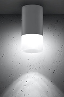 Lampă tubulară montată la suprafață Gri cu sticlă mată pentru bec GU10 Candellux 2273686