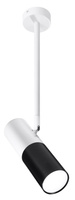 Lampa wisząca tuba regulowana biało‑czarna 1xGU10 Candellux