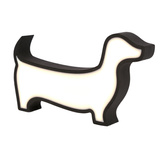 LED-TISCHLAMPE HUND FÜR KINDER IQ KIDS SCHWARZ