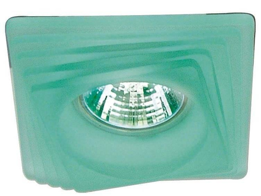 Plafonnier en verre carré vert SS-01 2240010