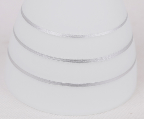 Chrome wall sconce with crystal white lampshade Simpli Candellux 21-64288