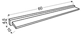 Bathroom lamp strip chrome steel LED 12W 60cm Candellux Sumo 21-53268