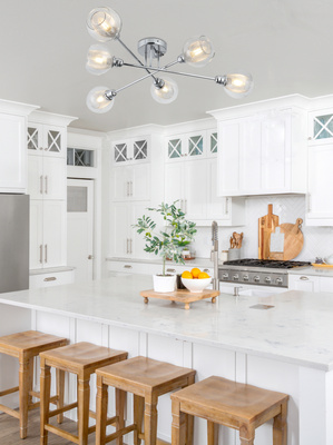 Chrom-Deckenleuchte mit Glasschirm und Korb 6x40W Dixi Candellux 36-61362