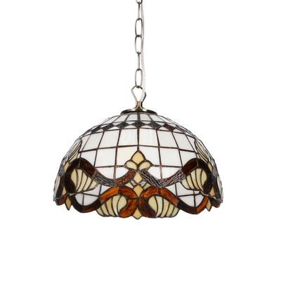 Marsala patina lamp 1x60 e27 stained glass shade