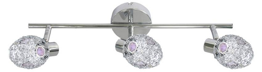 Deckenleuchte Candlellux 93-56200 Goldener Streifen 3X40W G9 chromviolett
