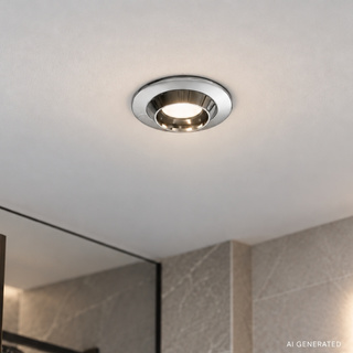 Plafonnier de salle de bain chromé IP65 SH-02 2230003