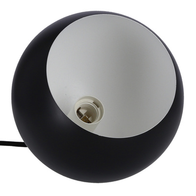 Lampa suspendata neagra E27 metal / lemn Flen Ledea 50101263