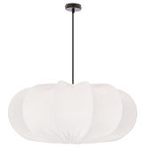 Pendant lamp CAFEE Scandinavian with cream latte shade 52 cm minimalist ceiling lighting in japandi style E27