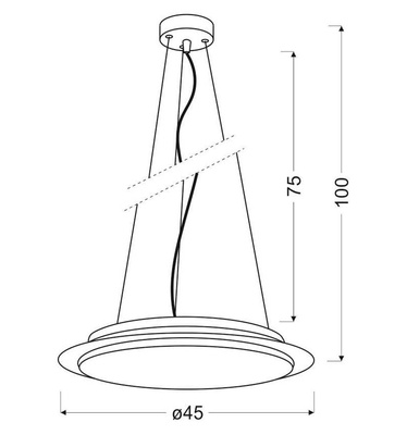 Plafonnier suspendu 18W LED DANUA 31-69740