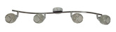 Lampa sufitowa Clear listwa ze szklanymi kloszami regulowana 4-punktowa do salonu