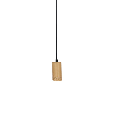 Hanging lamp wooden frame 1xGU10 10cm Tubo 31-78568
