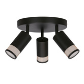Lampa sufitowa Flin oprawa 3-punktowa do salonu metalowa