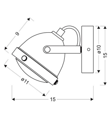 Wall lamp sconce 1xGU10 rusty FRODO 91-71064