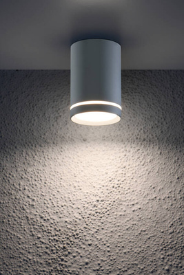 Graue Deckenleuchte 6,8x10cm GU10 15W Tube Candellux 2276007