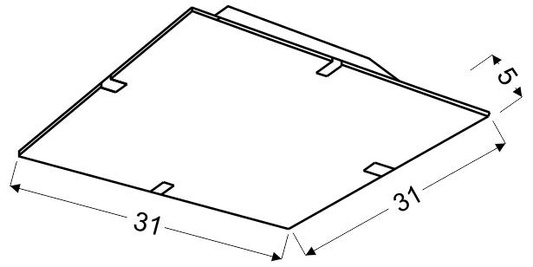 Lampa Candellux Georgia 10-45379 Plafon 10W Led