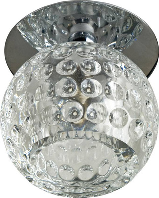 plafoniera candellux sk-20 ch g4 capac cromat tavan. sferă de cristal solid 20w g4