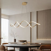 SNELLO lampa wisząca złoty 32W LED 3000, 4500, 6500K