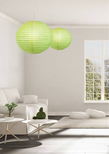 Paper lampshade green ball 50cm Cocoon Candellux 70-16990