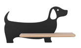 Applique murale LED étagère chien noir Dog 21-00958