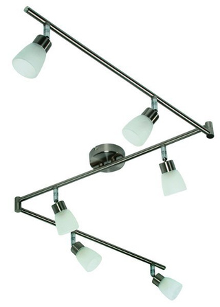 candellux plafonnier vente 96-84050 gouttes bande 6*40w g9 nickel mat