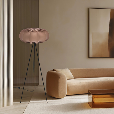 Floor lamp CAFEE with brown mocha shade 52 cm standing lamp in Scandinavian style E27