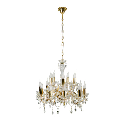 Candelabru din aur cu cristale 15xE14 Maria Teresa 30-95810