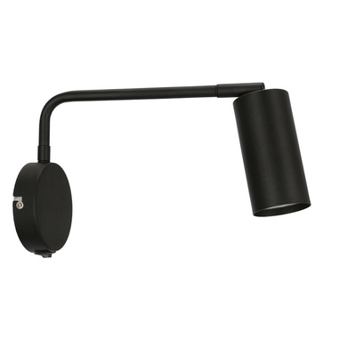 Applique murale mobile noire avec interrupteur Tina 21-76830