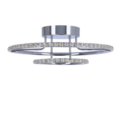Plafonnier rond LED chrome plafond 36W 3000K Adel Candellux 98-69634