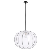 MELLOW pendant lamp black 1x40W E27 lampshade 52 white globe 31 41951