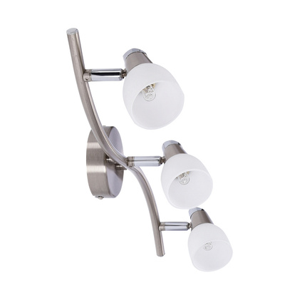 Applique bande 3X40W G9 nickel chrome blanc SELIA 93-69993