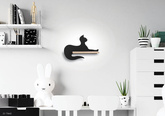 Applique LED 5W pour enfant chat assis noir Candellux 21-75642