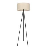 SHANTI floor lamp black 1x40W E27 beige shade 51-38760