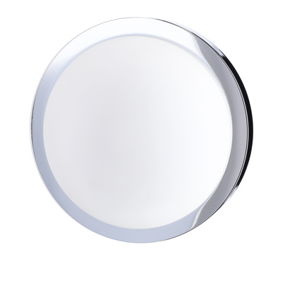 Plafonnier chrome 28cm salle de bain IP44 60W E27 Roda Candellux 11-9691