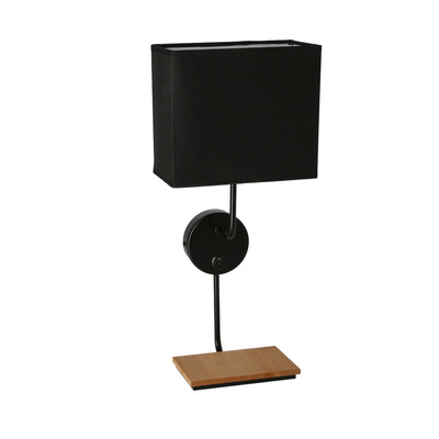 Keto schwarze Wandleuchte 1x40w e14 Lampenschirm mit Schalter