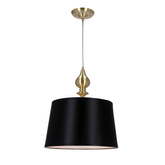 Prima gold suspension or satiné E27 noir 31-09241