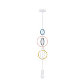 HOOPS 5 HANGING LAMP 1X20W E27 IQ KIDS MIX COLOR